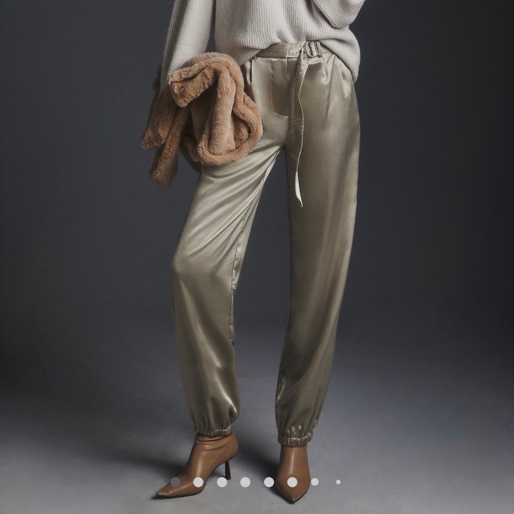 Anthropologie Maeve Silk Joggers